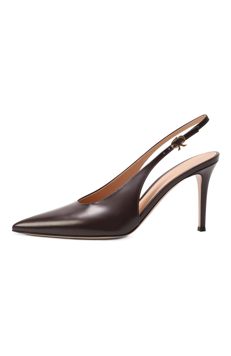 Женские кожаные туфли robbie sling 85 GIANVITO ROSSI темно-бордового цвета, арт. G95461.85RIC.T0KB0UR | Фото 4 (Каблук высота: Высокий; Материал внешний: Натуральная кожа; Материал внутренний: Натуральная кожа; Подошва: Плоская; Каблук тип: Шпилька; Женское Крос�с-КТ: Слингбэки)