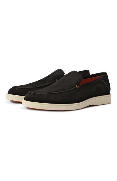 Мужские замшевые лоферы detroit SANTONI, арт. MGDG17824TICBGEX