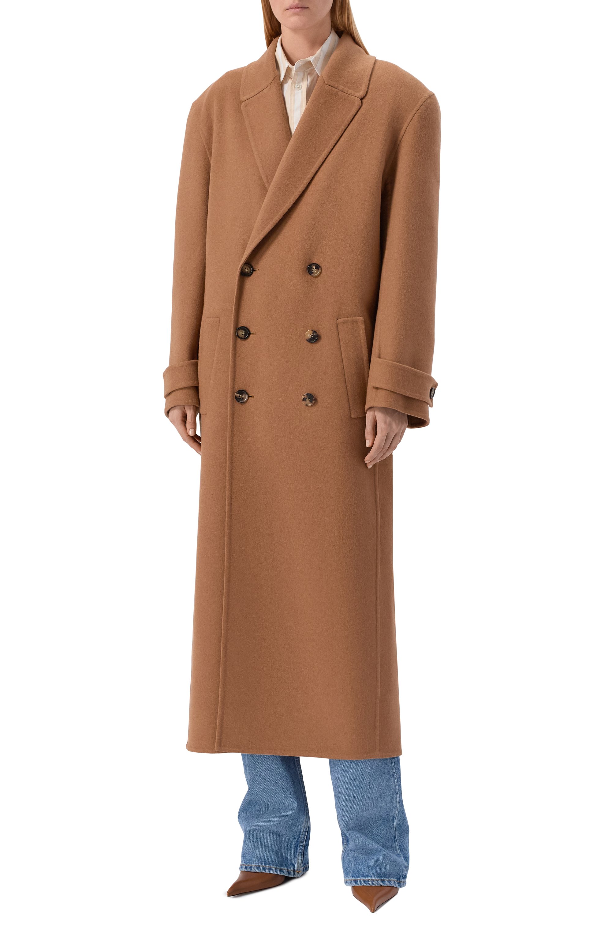 Пальто из кашемира и шерсти SAINT LAURENT, арт. 835063/Y2H32, фото 3