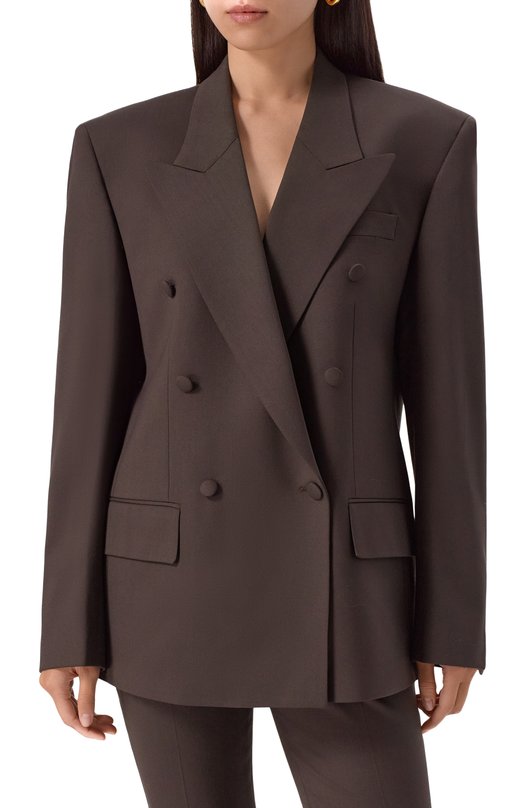 Шерстяной жакет Jacob Lee WWB2060AW25-0VER Коричневый  WWB2060AW25-0VER Фото 3