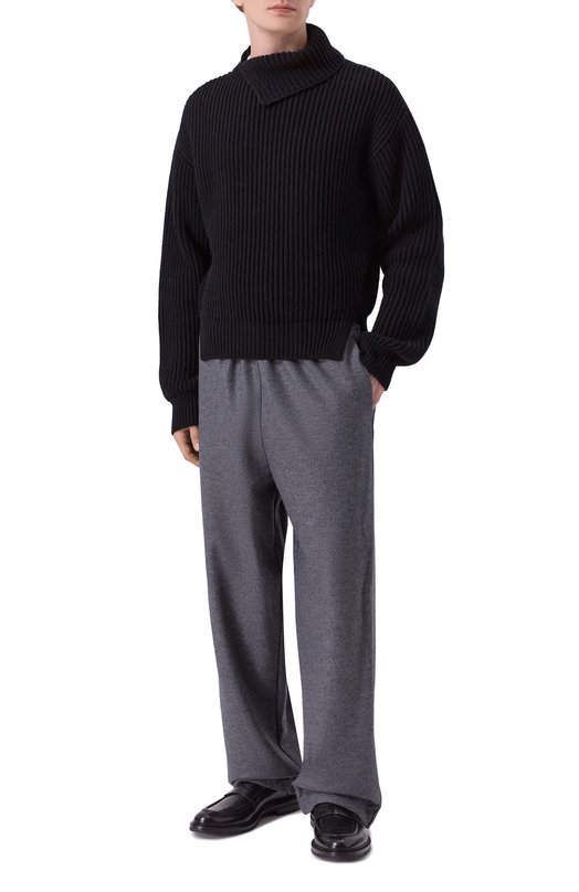 Шерстяной свитер Jil Sander J21GP0183/J14809 Чёрный  J21GP0183/J14809 Фото 2