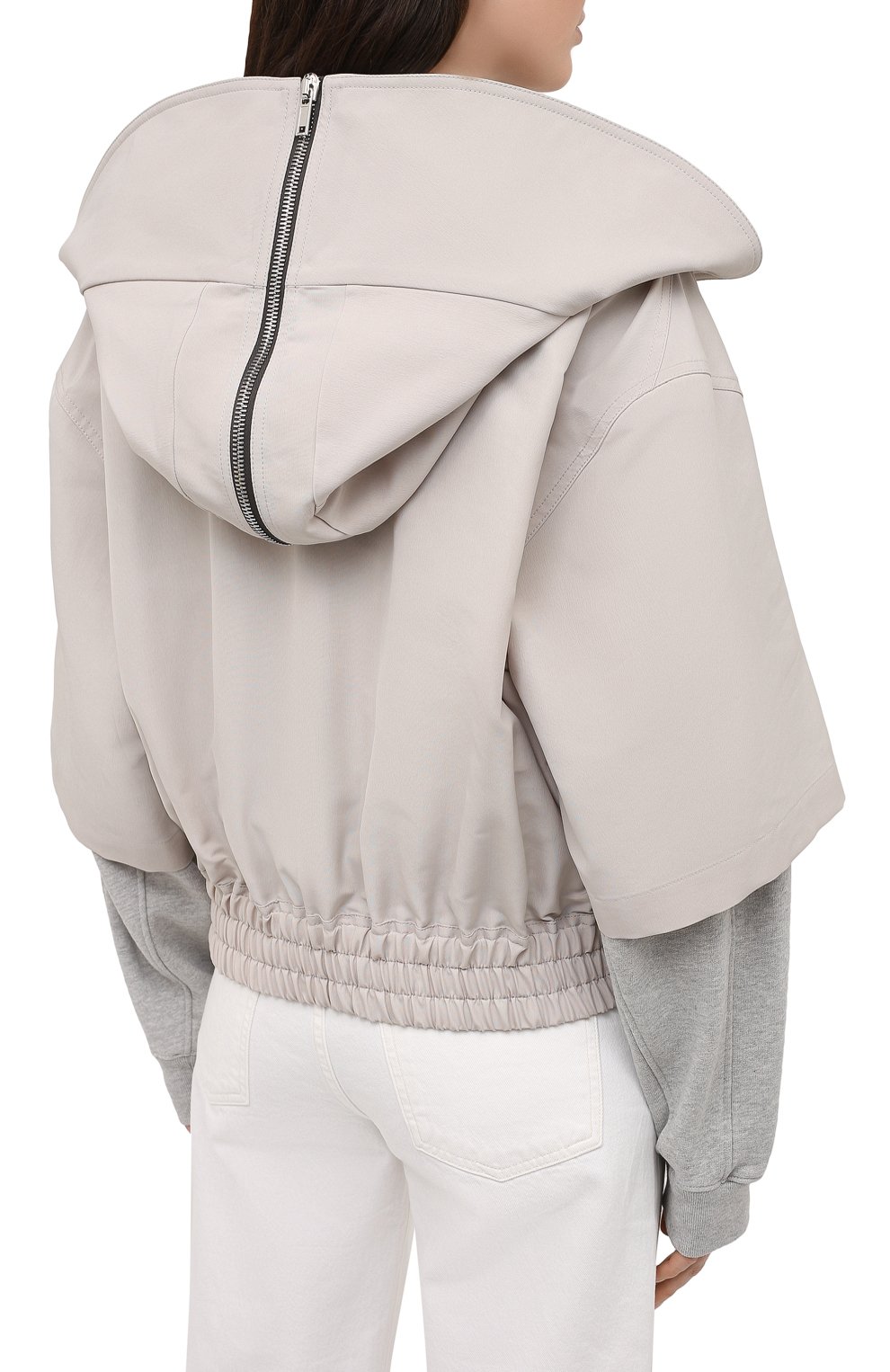 Куртка RICK OWENS светло-серого цвета по цене 112500 руб., арт. RP21S3736/TS, фото 4 Куртка RICK OWENS, арт. RP21S3736/TS, фото 4