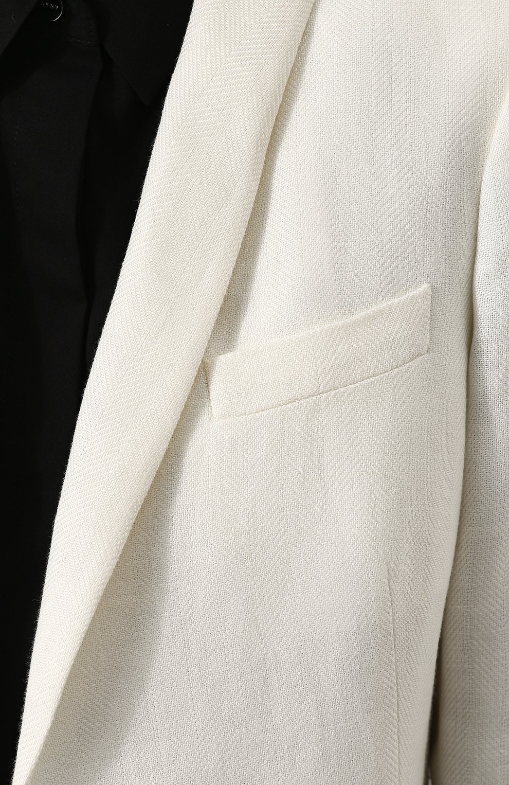 Приталенный однотонный жакет из льна LORO PIANA, арт. FAI1388, фото 5