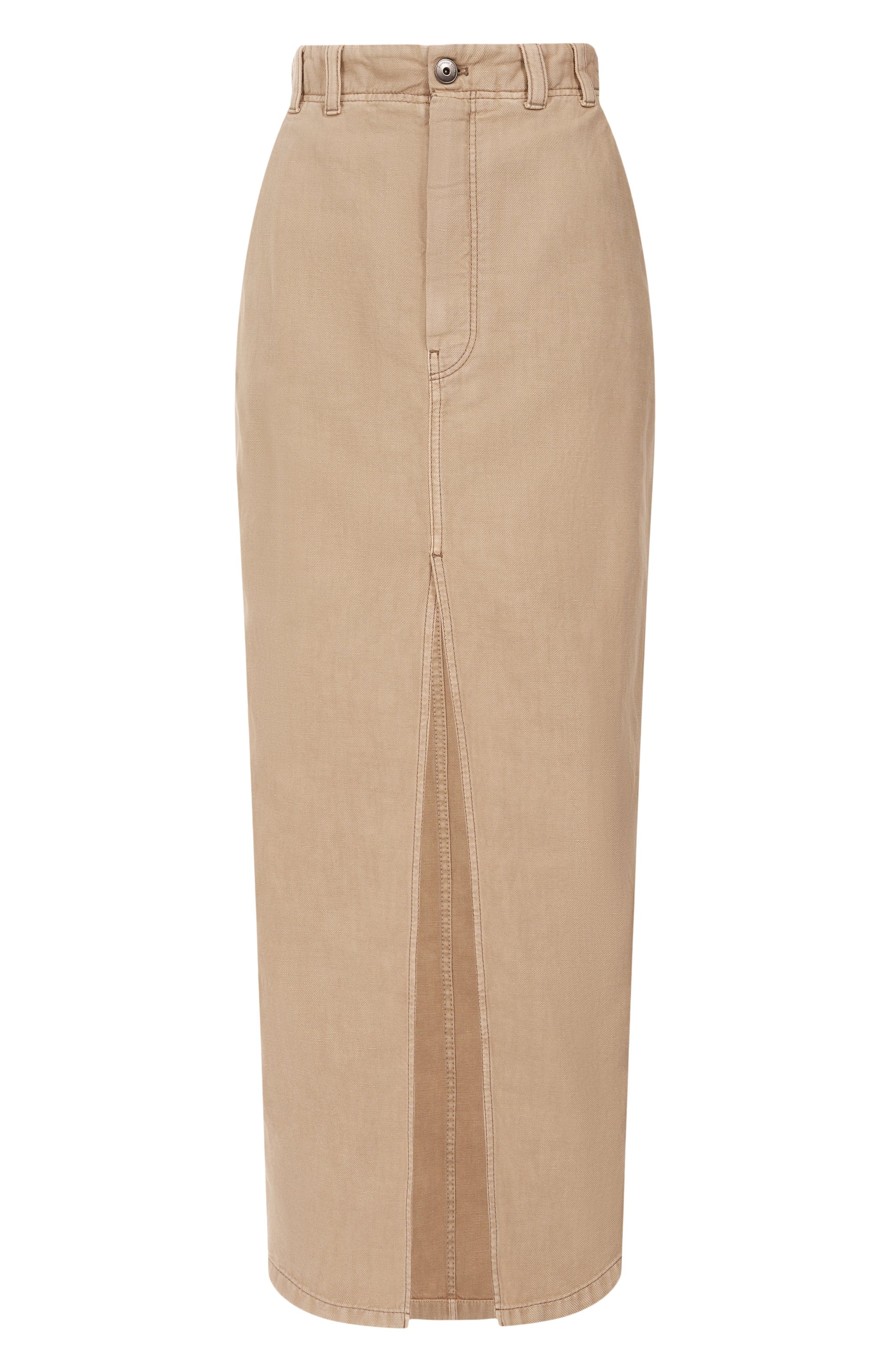 Юбка из хлопка и льна BRUNELLO CUCINELLI, а�рт. ML996G3822, фото 1