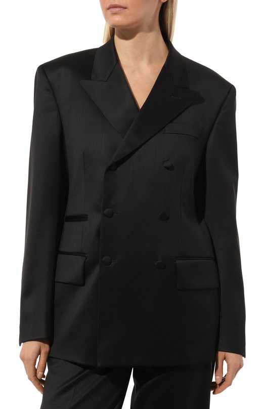 Шерстяной жакет Jacob Lee WWB11723B Чёрный  WWB11723B Фото 3