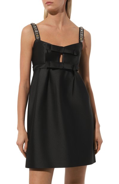 Атласное платье с отделкой стразами DICE KAYEK, арт. R24R287, фото 3