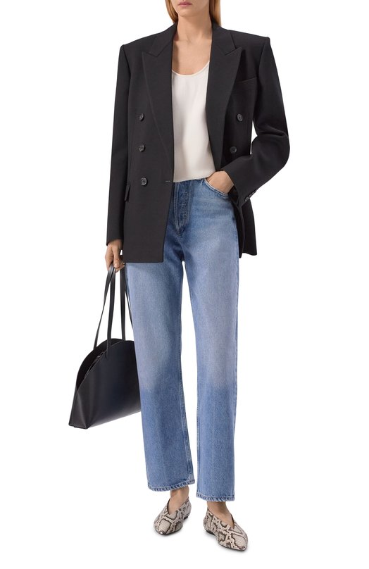 Кожаные балетки Beak Sergio Rossi B14650/MCAS32 Серый  B14650/MCAS32 Фото 3