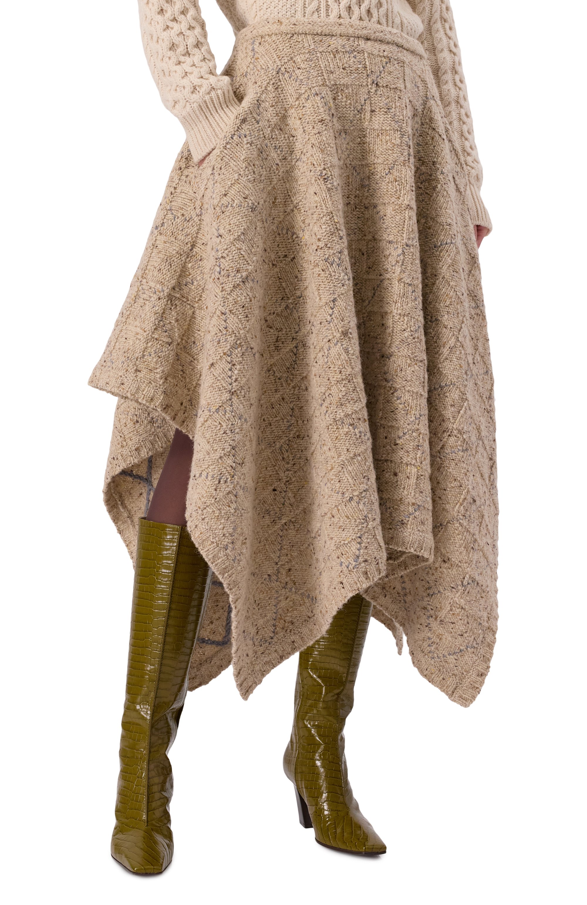 Шерстяная юбка BOTTEGA VENETA, арт. 793175-V4AD0, фото 3