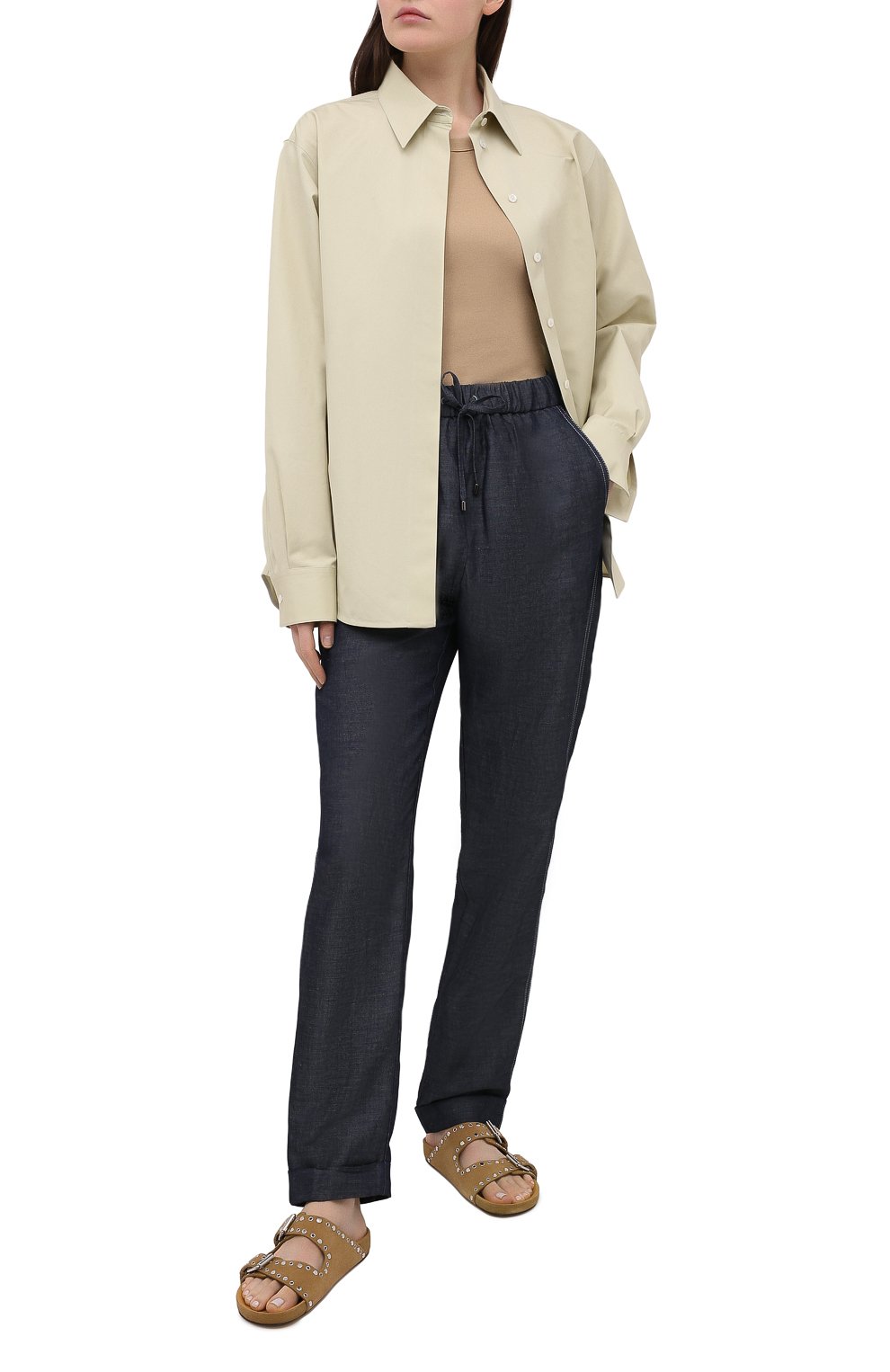 Брюки GIORGIO ARMANI синего цвета по цене 82650 руб., арт. 1SHPP0H2/T02GG, фото 2 Брюки GIORGIO ARMANI, арт. 1SHPP0H2/T02GG, фото 2