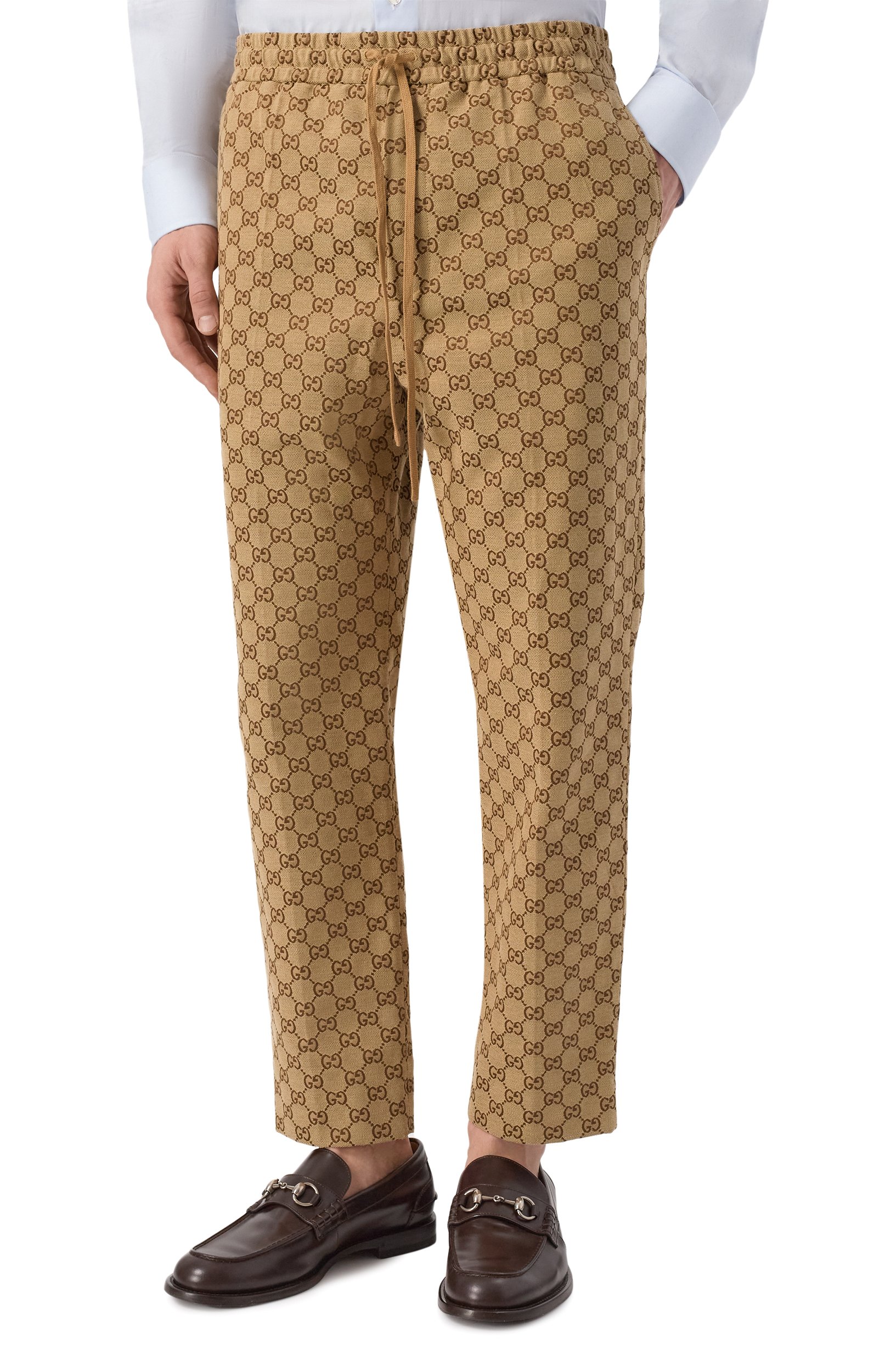 Хлопковые брюки GUCCI, арт. 569769/ZKU09, фото 3