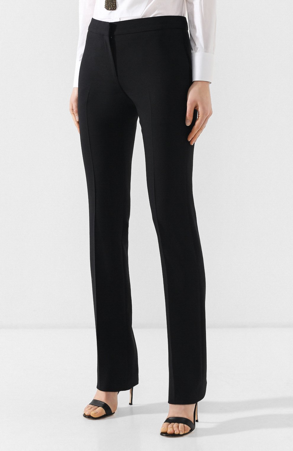 Брюки из шерсти и шелка ALEXANDER MCQUEEN, арт. 553297/QMJ09, фото 3