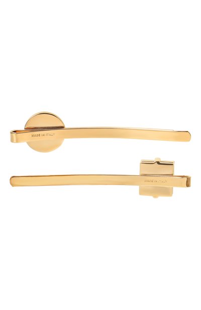 Комплект из двух заколок для волос MIU MIU золотого цвета по цене 52000 руб., арт. 5JF112-2DQ3-F0NXA, фото 3 Комплект из двух заколок для волос MIU MIU, арт. 5JF112-2DQ3-F0NXA, фото 3