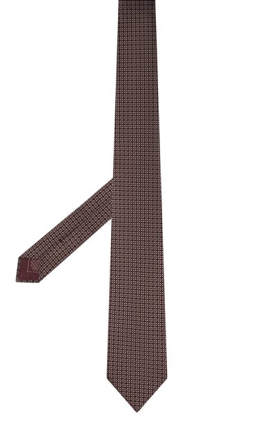Шелковый галстук BRIONI бордового цвета по цене 22400 руб., арт. 062I00/08496, фото 3 Шелковый галстук BRIONI, арт. 062I00/08496, фото 3