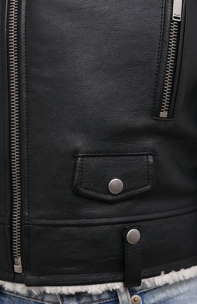 Кожаная куртка SAINT LAURENT, арт. 633866/YCDD2, фото 5