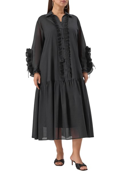 Хлопковое платье MARINA RINALDI, арт. CUP0LA, фото 3