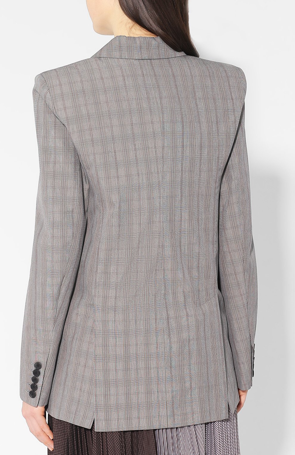 Жакет из смеси хлопка и вискозы ISABEL MARANT ETOILE серого цвета по цене 41550 руб., арт. VE0872-19P009E/ILIANE, фото 4 Жакет из смеси хлопка и вискозы ISABEL MARANT ETOILE, арт. VE0872-19P009E/ILIANE, фото 4