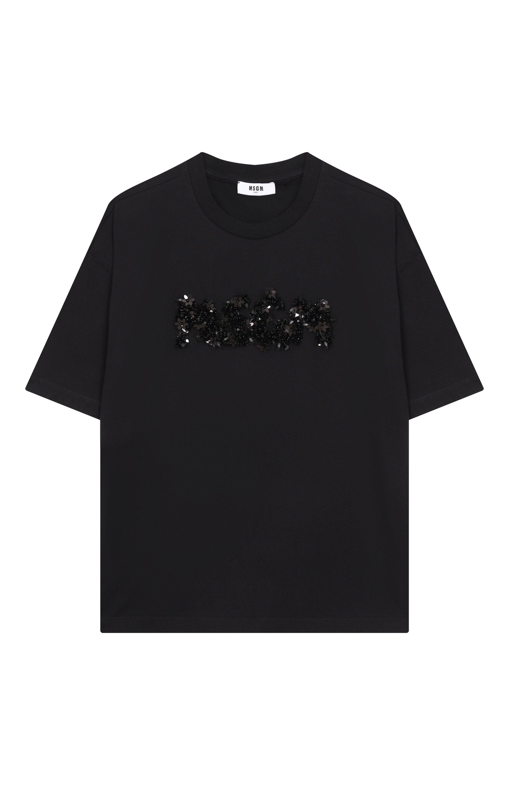 Хлопковая футболка MSGM KIDS, арт. S6MSJGTH087, фото 1