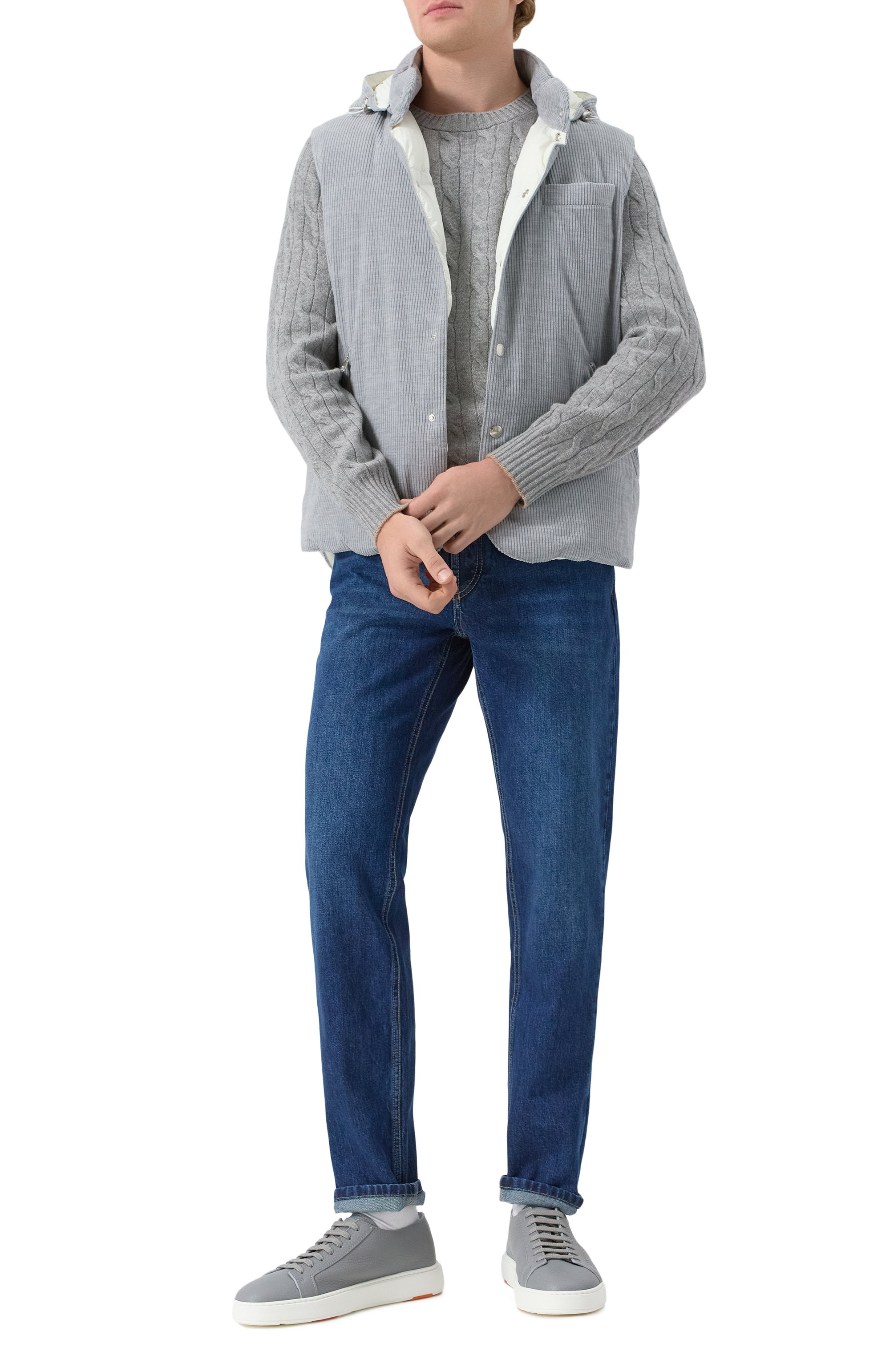 Кашемировый джемпер BRUNELLO CUCINELLI, арт. M22707200, фото 2