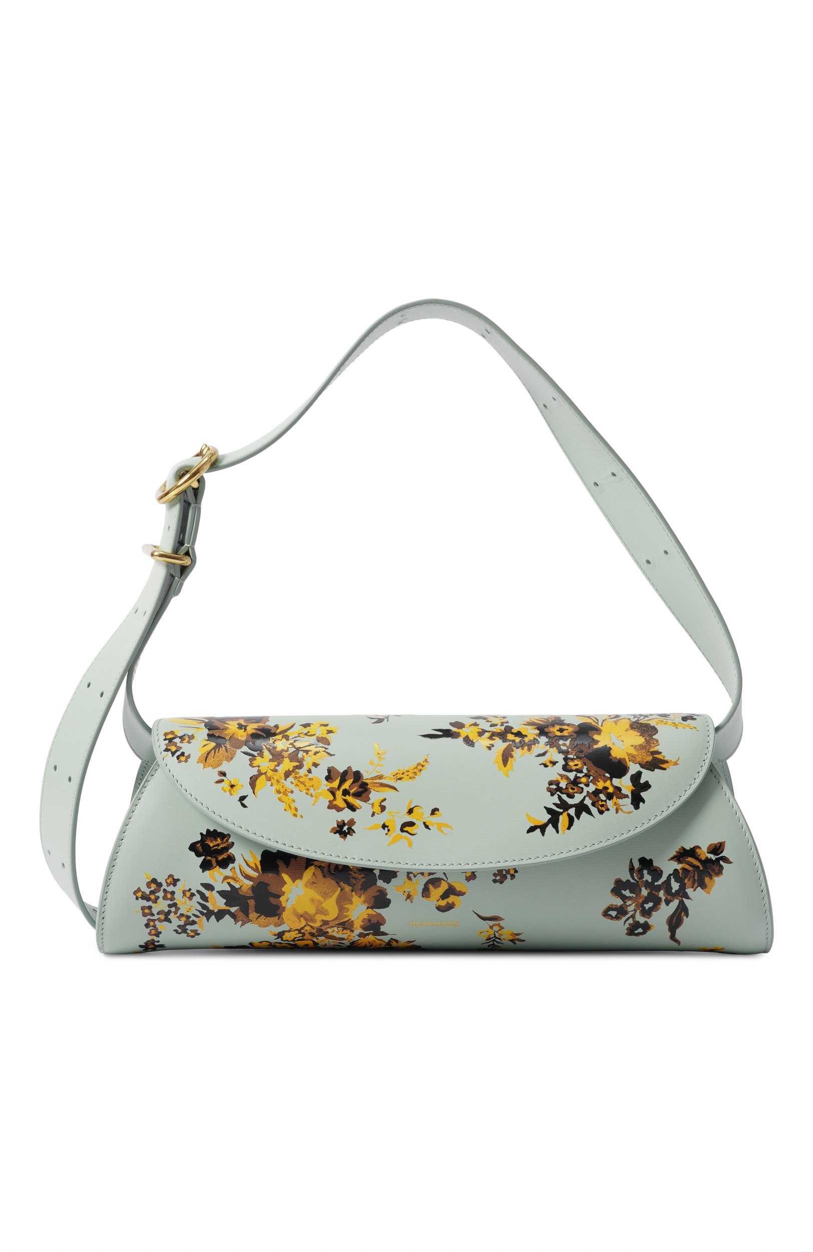 Сумка cannolo small JIL SANDER светло-бирюзового цвета по цене 180500 руб., арт. J07WD0023/P9321, фото 1 Сумка cannolo small JIL SANDER, арт. J07WD0023/P9321, фото 1
