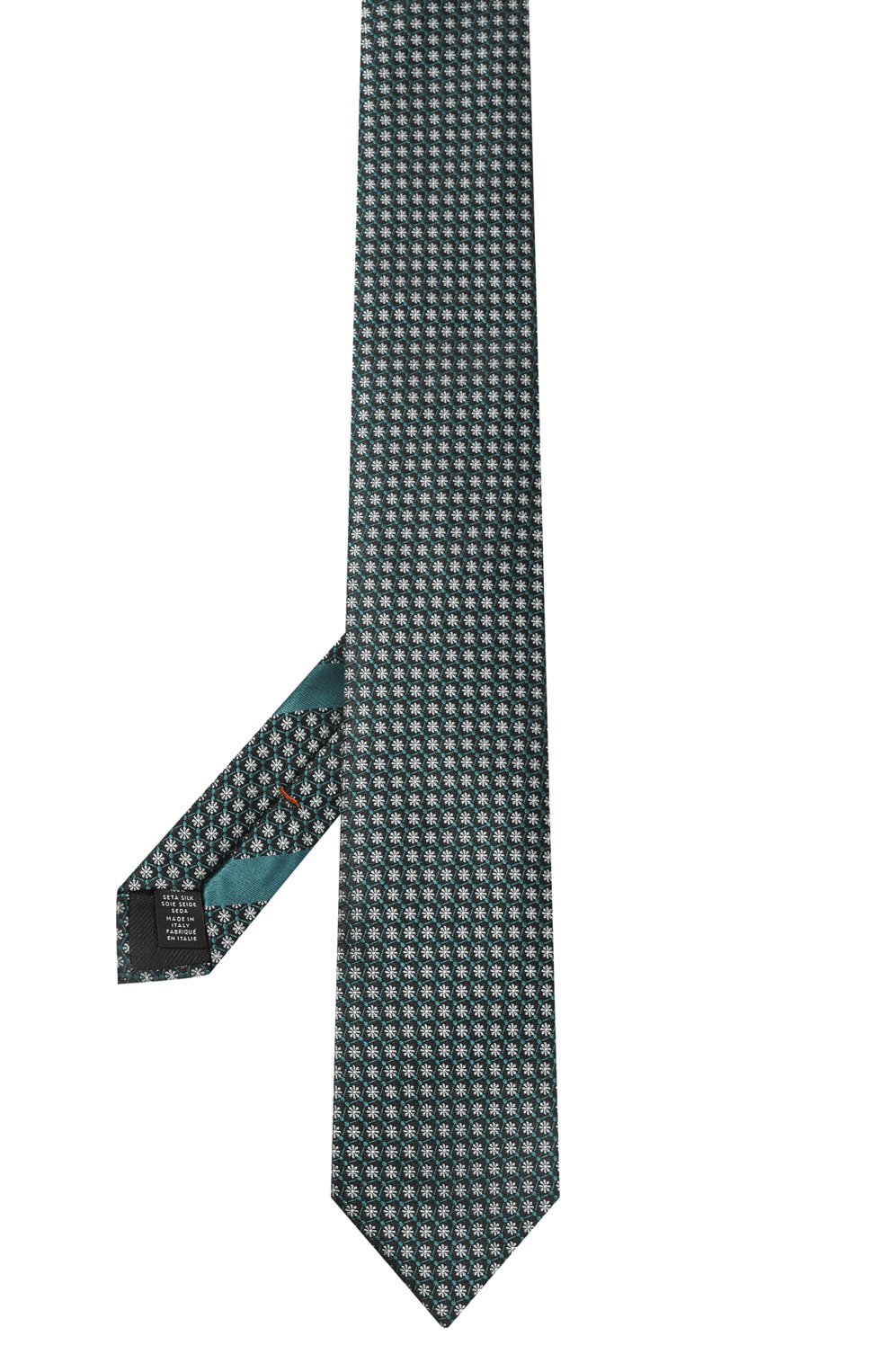 Шелковый галстук ZEGNA темно-зеленого цвета по цене 27350 руб., арт. Z5D45TA5/1PF, фото 2 Шелковый галстук ZEGNA, арт. Z5D45TA5/1PF, фото 2