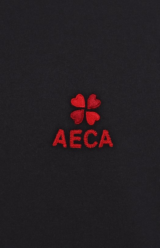 Хлопковая футболка AECA WHITE AWCMSSBDTTSST010C0.BLACK (S) Чёрный  AWCMSSBDTTSST010C0.BLACK (S) Фото 6