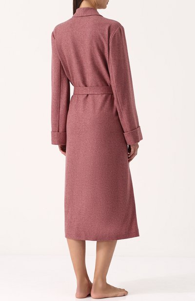 Однотонный халат с поясом LORO PIANA, арт. FAG2902, фото 4