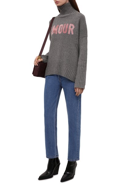 Шерстяной свитер ZADIG AND VOLTAIRE серого цвета по цене 30950 руб., арт. WKMF1101F, фото 2 Шерстяной свитер ZADIG AND VOLTAIRE, арт. WKMF1101F, фото 2