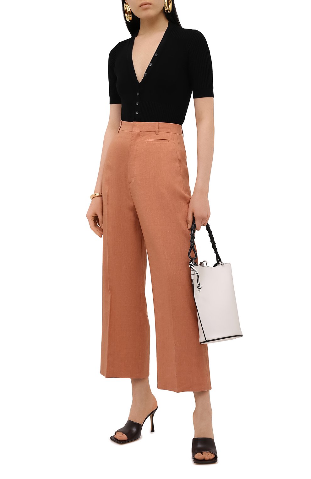 Брюки JACQUEMUS светло-розового цвета по цене 49950 руб., арт. 211PA02/103840, фото 2 Брюки JACQUEMUS, арт. 211PA02/103840, фото 2