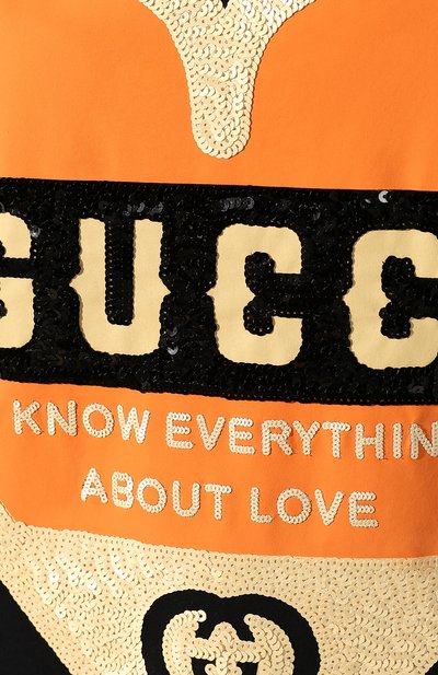 Хлопковая футболка GUCCI черного цвета по цене 49050 руб., арт. 492347/XJB72, фото 5 Хлопковая футболка GUCCI, арт. 492347/XJB72, фото 5