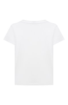 Детская хлопковая футболка EMPORIO ARMANI белого цвета, арт. 8N4TN5/1JPZZ | Фото 2 (Рукава: Короткие; Материал внешний: Хлопок; Мальчики Кросс-КТ: Футболка-одежда; Материал сплава: Проставлено; Драгоценные камни: Проста�влено; Ростовка одежда: 10 - 11 лет | 140 - 146см, 13 - 15 лет | 158 см, 16 лет | 164 см, 4 года | 104 см, 5 лет | 110 см, 6 лет | 116 см, 7 лет | 122 см, 8 лет | 128 см)
