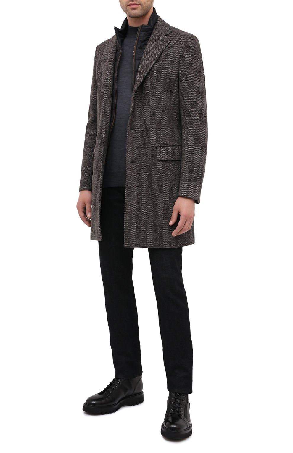 Шерстяное пальто BOSS, арт. 50438640, фото 2