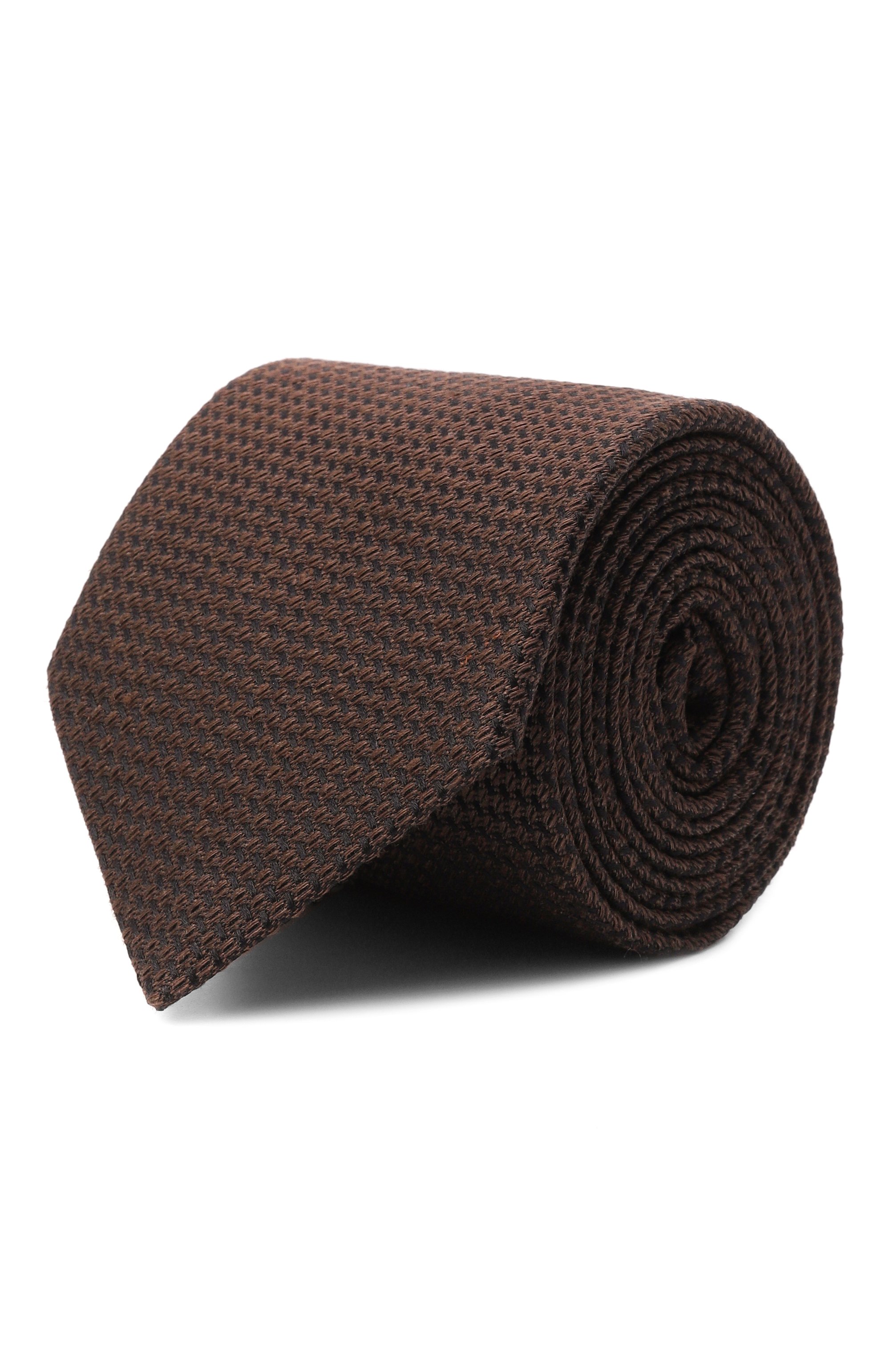 Галстук из шелка и льна CANALI, арт. 18/HJ04546, фото 1