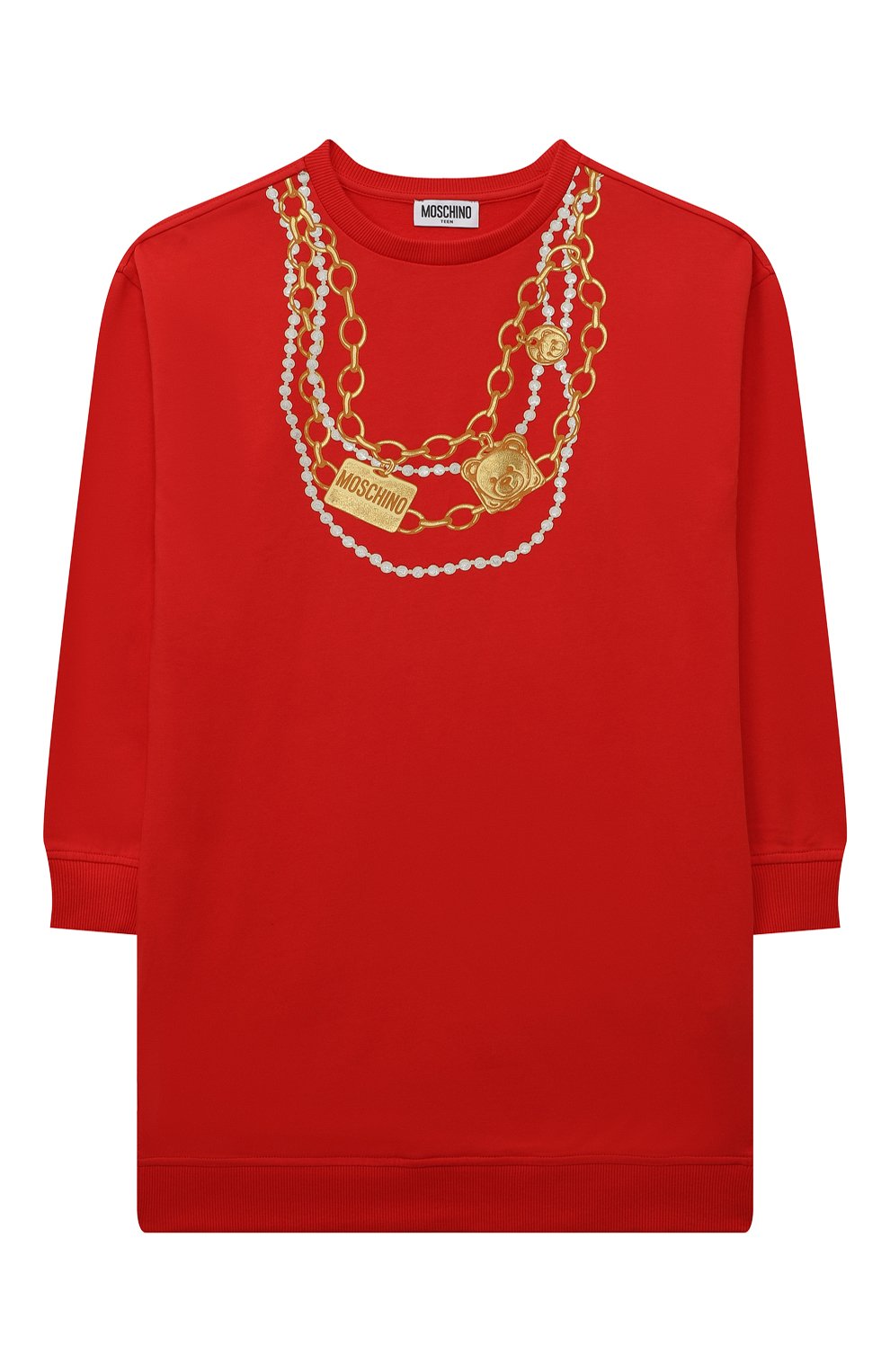 Хлопковое платье MOSCHINO, арт. HDV0C4/LDA16/4A-8A, фото 1