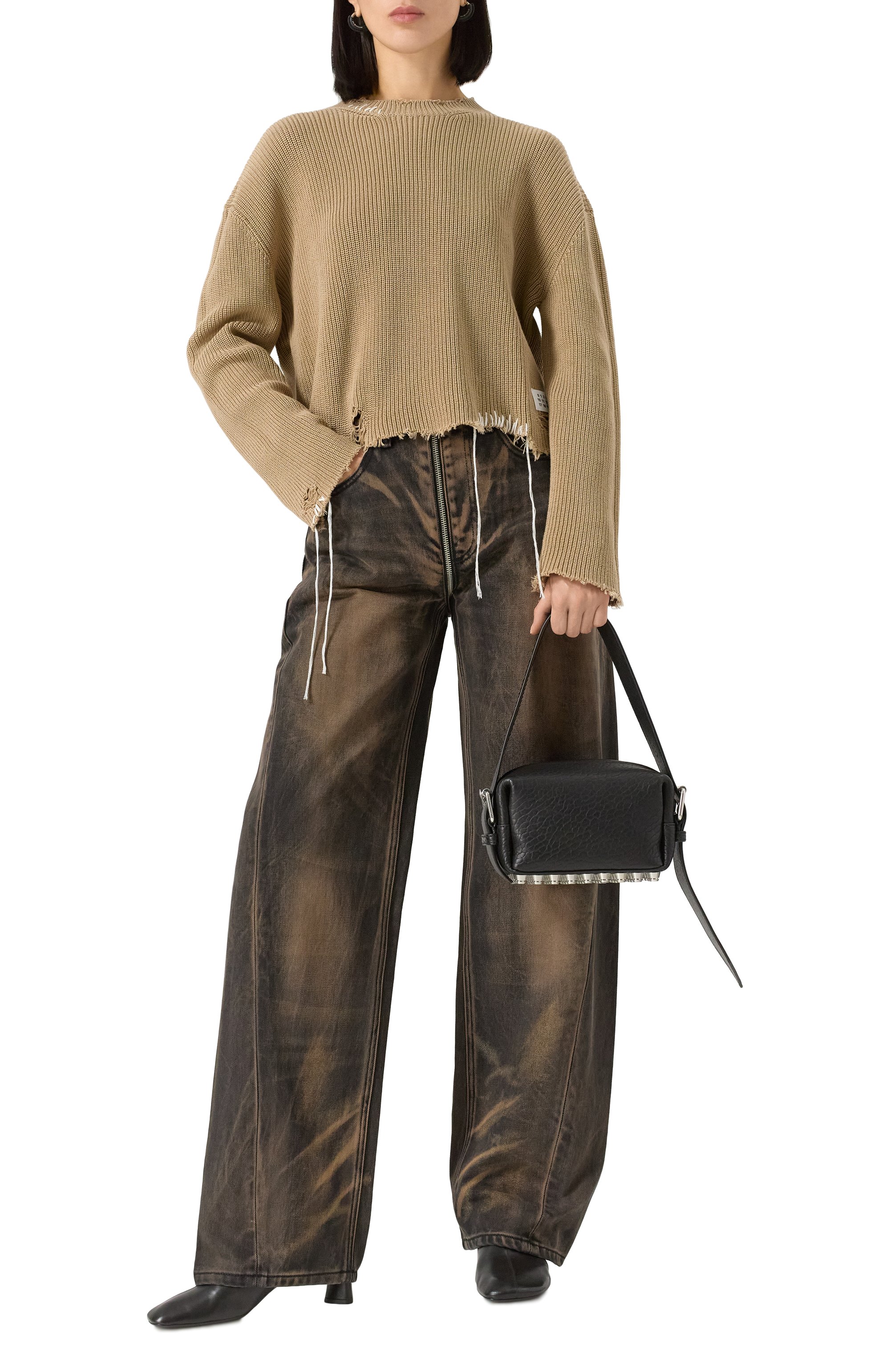 Хлопковый свитер MM6, арт. S52HL0036/M13089, фото 2