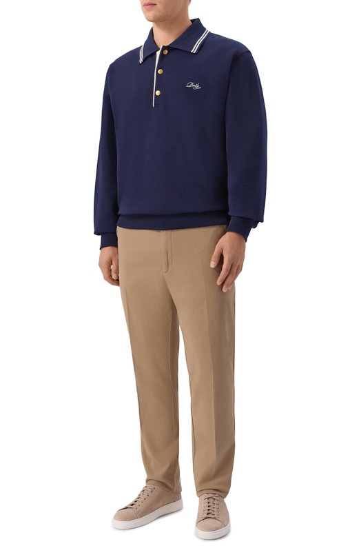 Хлопковые брюки BOSS 50543304 Бежевый  50543304 Фото 2