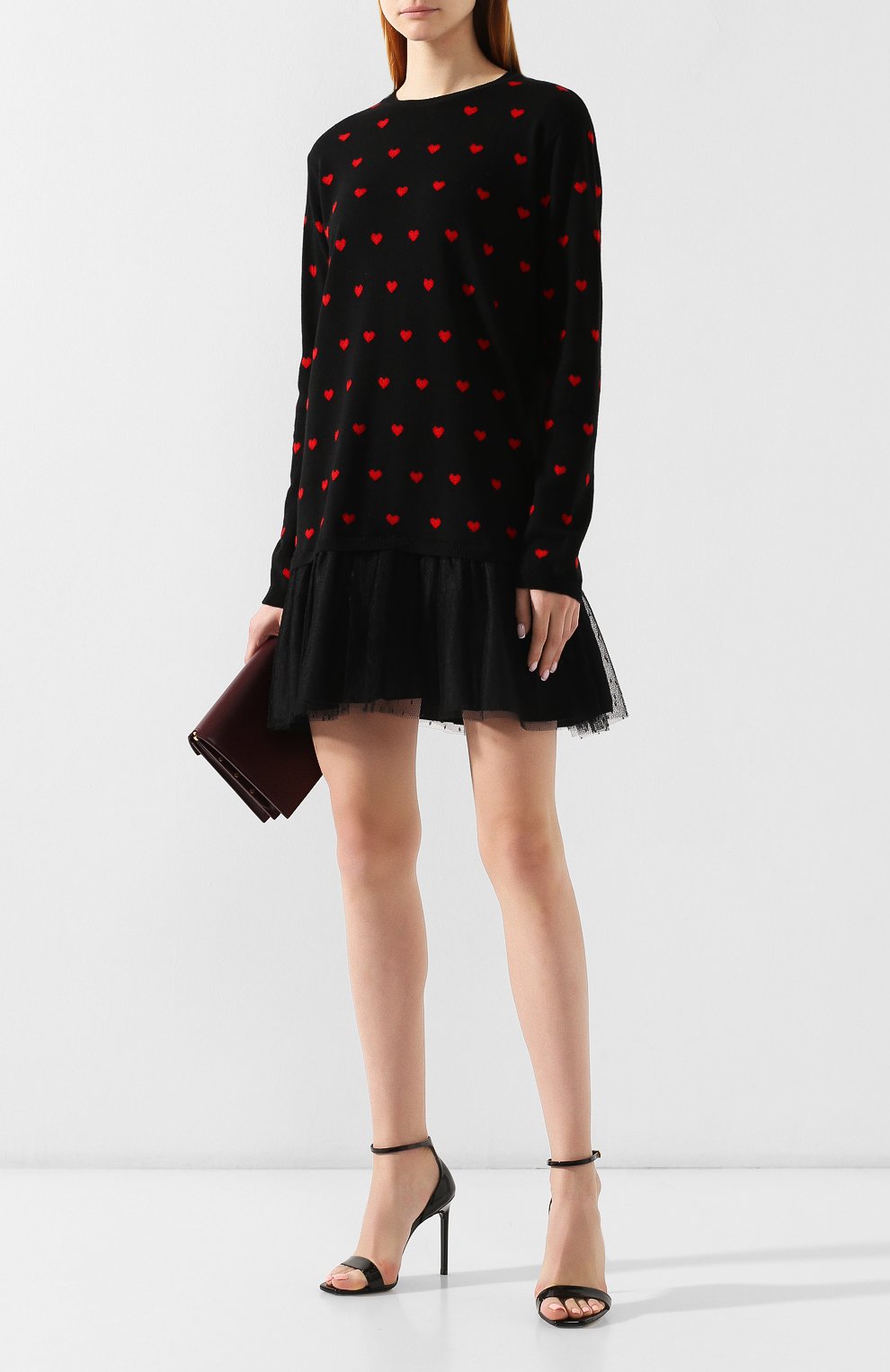 Платье REDVALENTINO черного цвета по цене 38900 руб., арт. SR3KDA57/4F5, фото 2 Платье REDVALENTINO, арт. SR3KDA57/4F5, фото 2