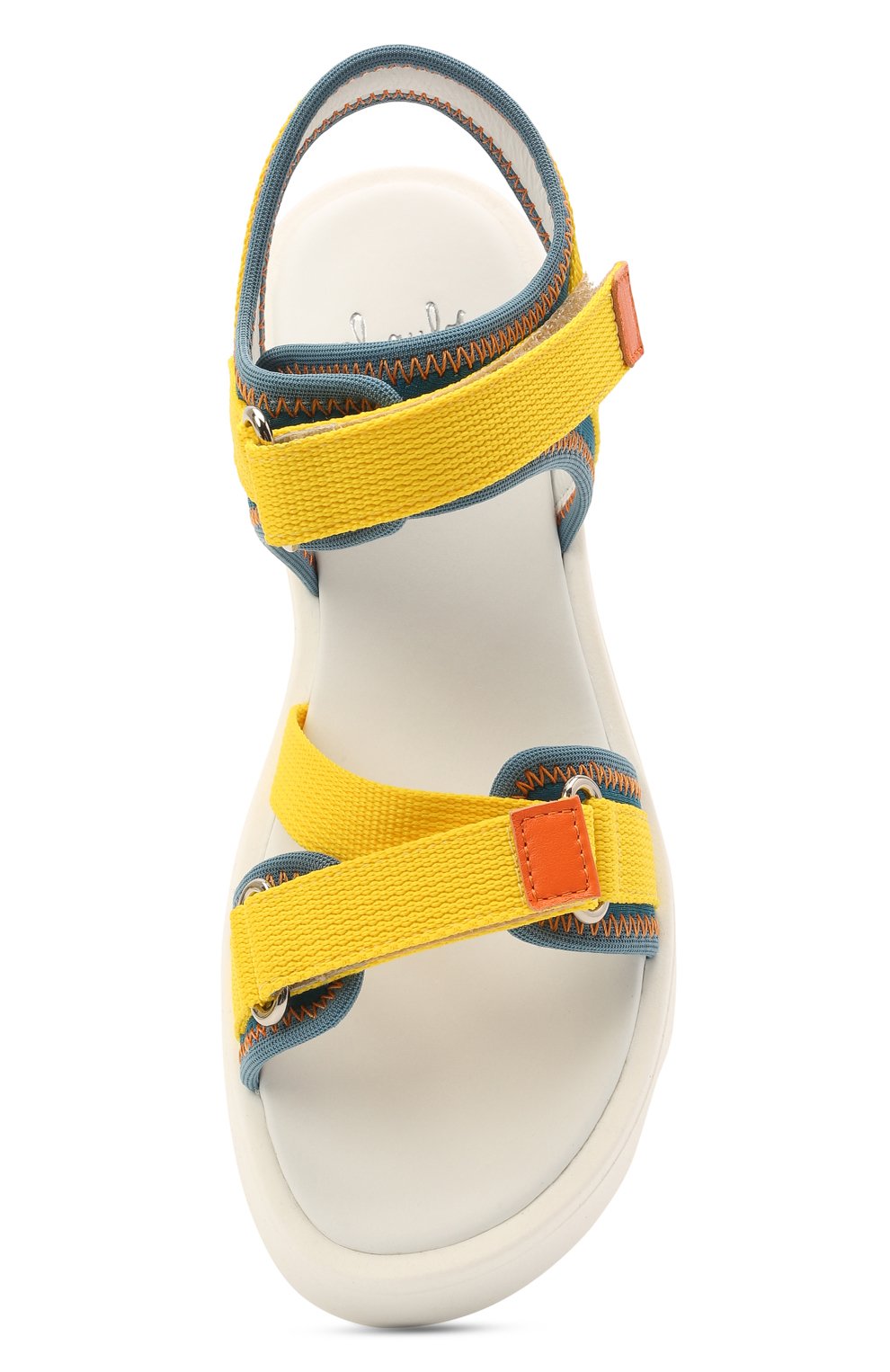 Босоножки IL GUFO желтого цвета по цене 25600 руб., арт. G580/SELVA STRETCH/35-42, фото 4 Босоножки IL GUFO, арт. G580/SELVA STRETCH/35-42, фото 4