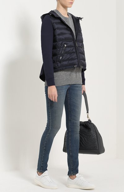 Куртка асимметричного кроя с пуховой вставкой и капюшоном MONCLER, арт. B2-093-84960-00-80449, фото 2