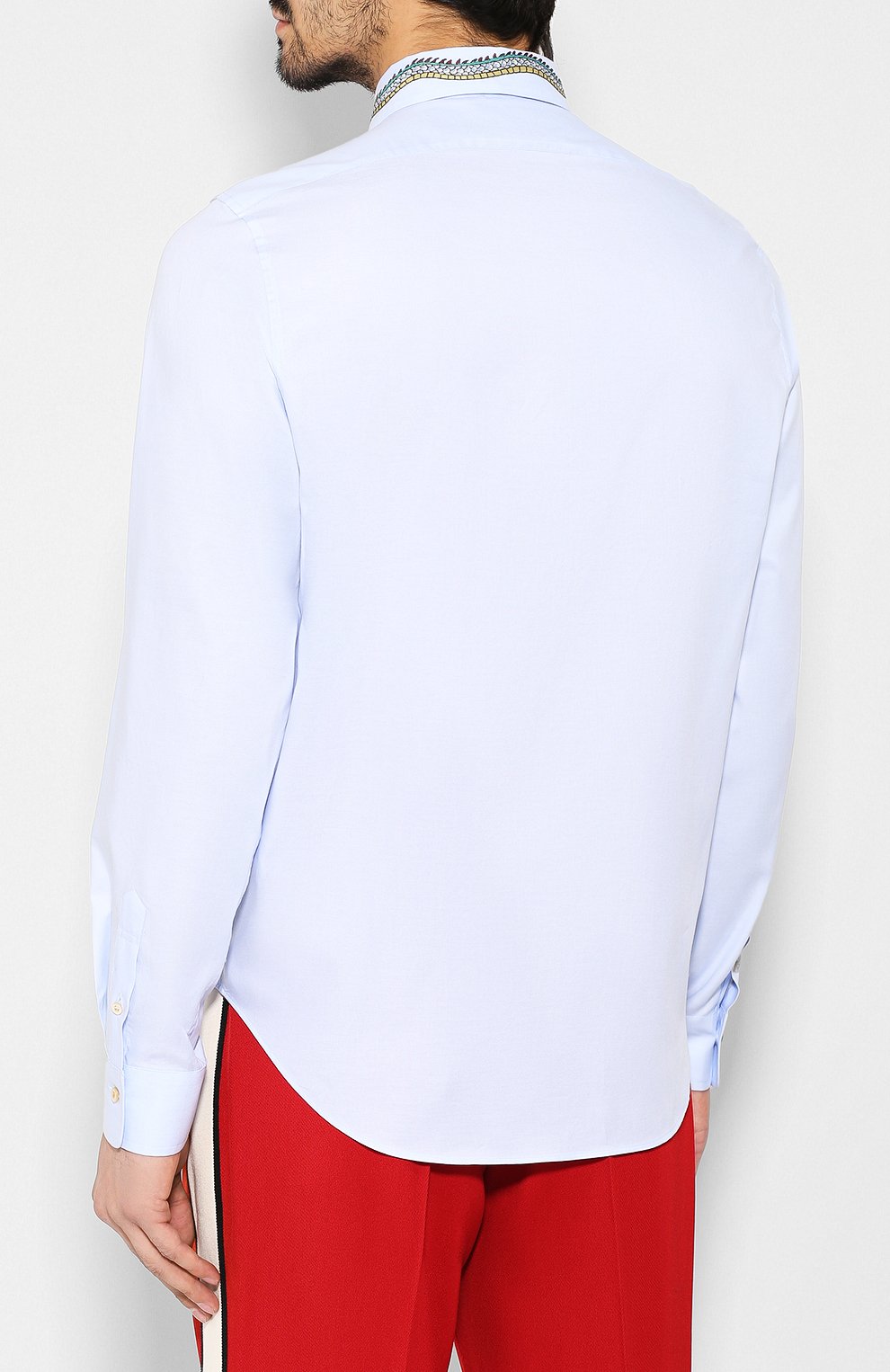 Хлопковая рубашка GUCCI, арт. 574522/ZACBZ, фото 4