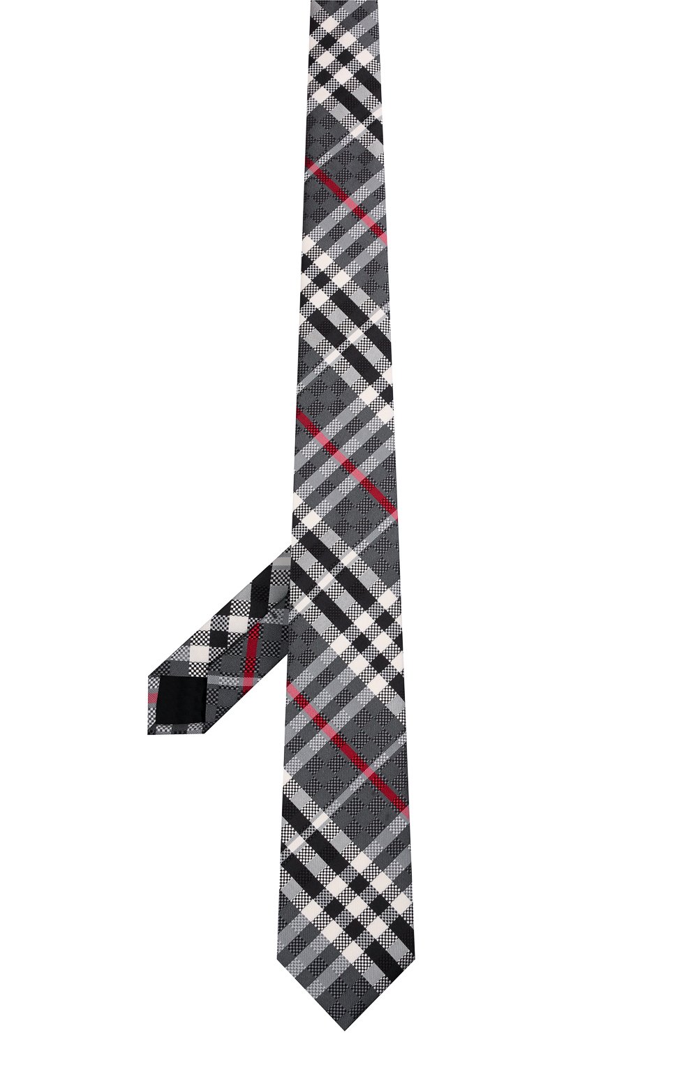 Шелковый галстук BURBERRY серого цвета по цене 21000 руб., арт. 8041570, фото 3 Шелковый галстук BURBERRY, арт. 8041570, фото 3