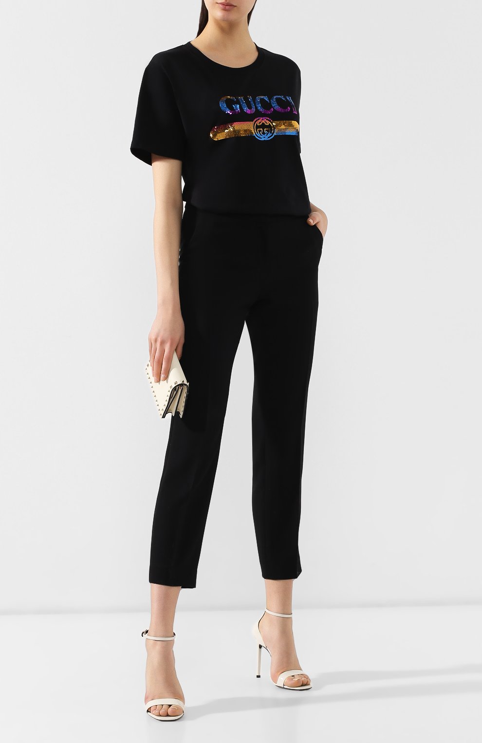 Хлопковая футболка GUCCI, арт. 492347/XJARK, фото 2