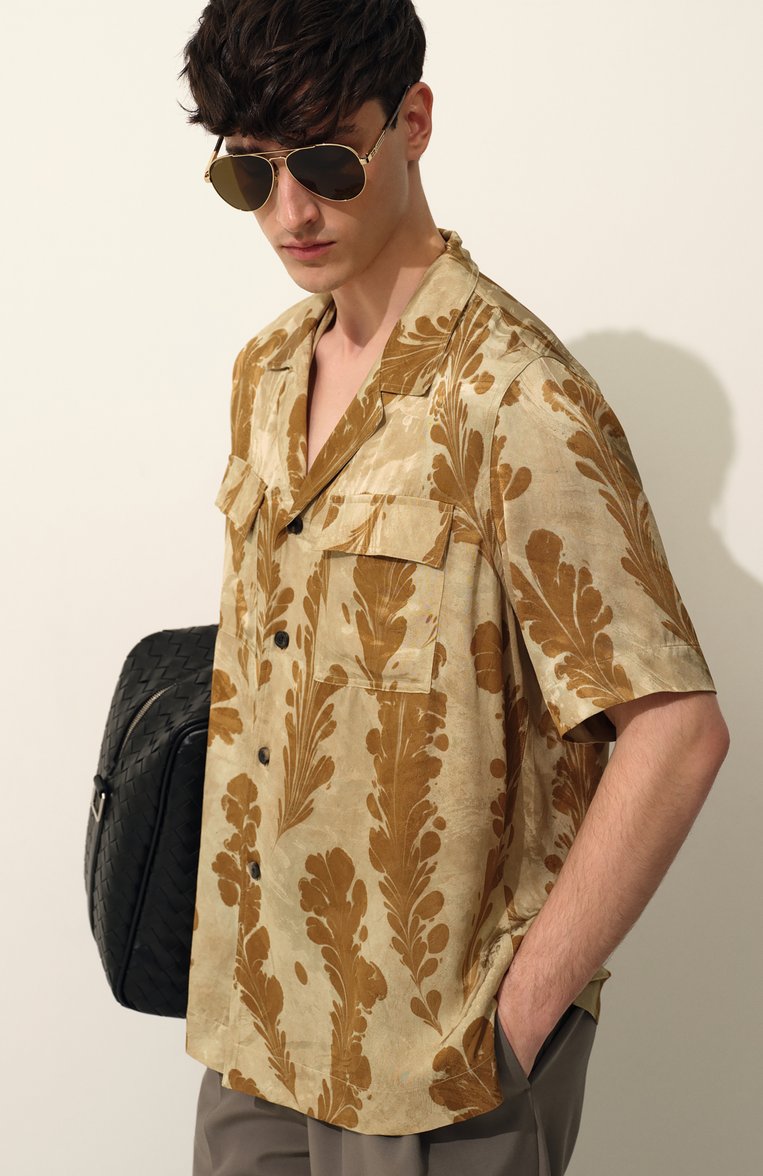 Женские солнцезащитные очки GUCCI коричневого цвета, арт. GG1288SA 002 | Фото 6 (Нос: Не проставлено; Региональные ограничения белый список (Axapta Mercury): Не проставлено; Кросс-КТ: С/з-унисекс; Тип очков: С/з; Материал: Металл; Оптика Гендер: оптика-унисекс; Очки форма: Авиаторы)