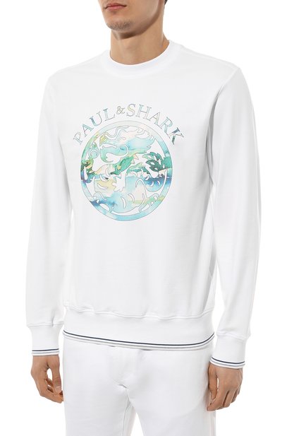 Хлопковый свитшот PAUL&SHARK, арт. 24411943/3XL-6XL, фото 3