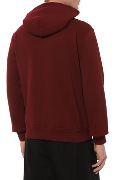 Мужской хлопковая толстовка DOLCE & GABBANA бордового цвета, арт. G9ABIT/G7M4Y | Фото 4 (Длина (для топов): Стандартные; Драгоценные камни: Проставлено; Рукава: Длинные; Материал внешний: Хлопок; Материал сплава: Проставлено; Мужское Кросс-КТ: Толстовка-одежда; Стили: Спорт-шик)