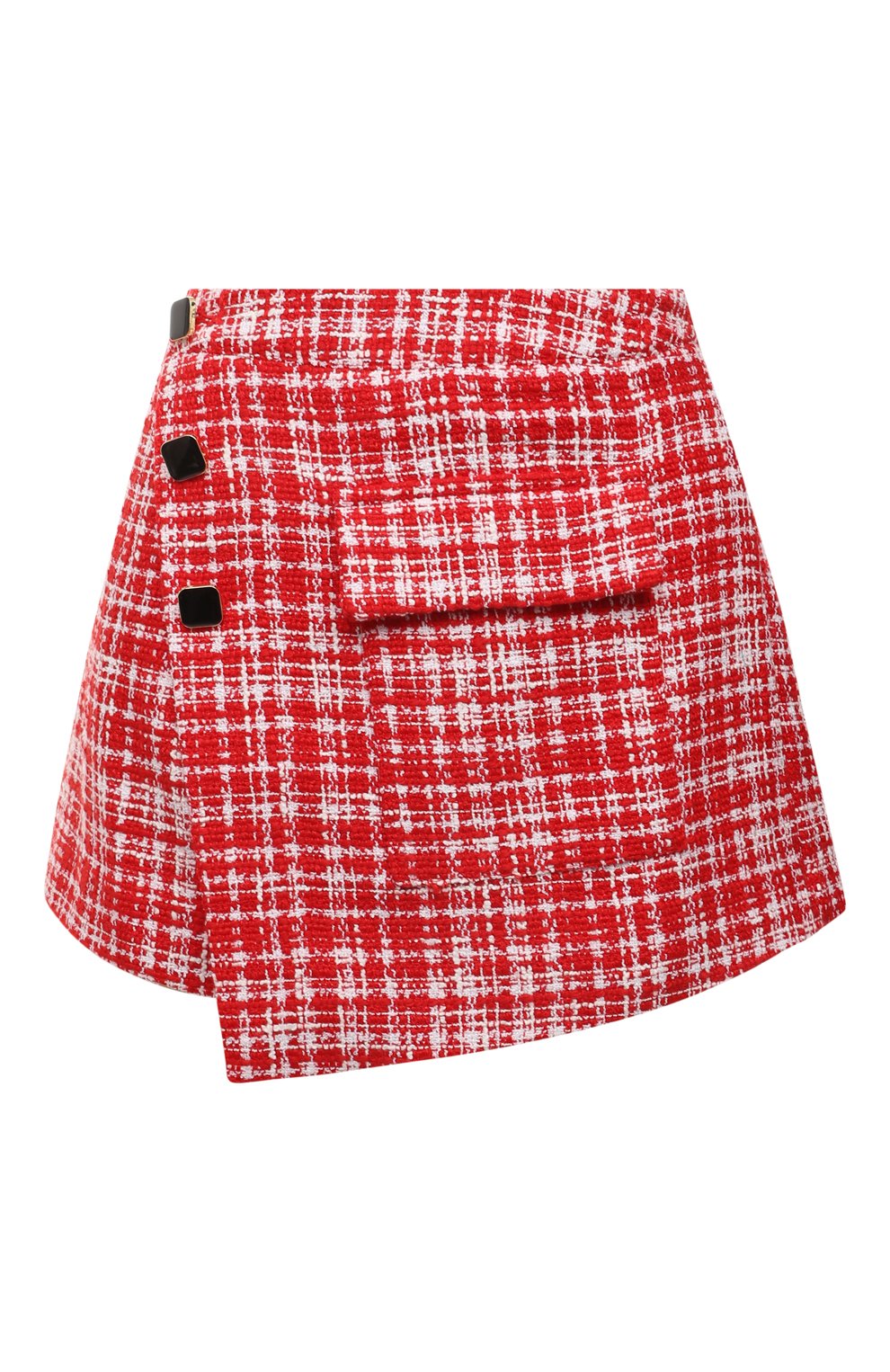 Юбка-шорты SELF-PORTRAIT красного цвета по цене 35700 руб., арт. SS22-094, фото 1 Юбка-шорты SELF-PORTRAIT, арт. SS22-094, фото 1
