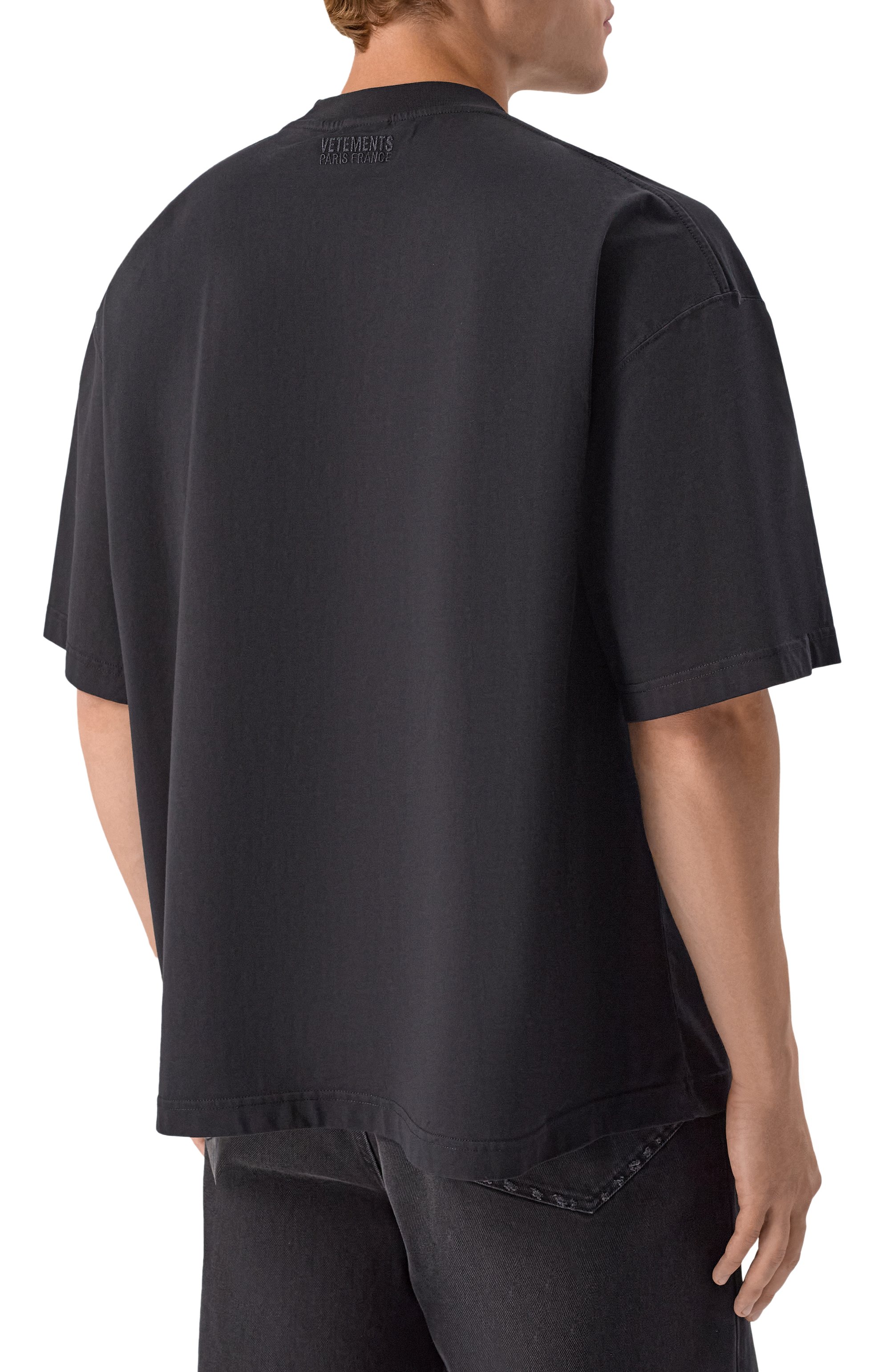 Хлопковая футболка VETEMENTS, арт. UH76TR410B/1000 LIGHT JERSEY, фото 4