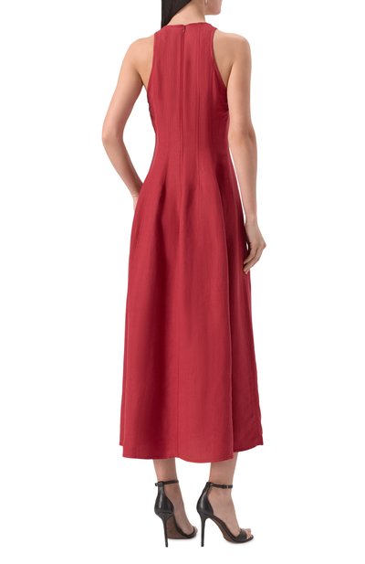 Платье из вискозы и льна BRUNELLO CUCINELLI, арт. MH126A5171, фото 4