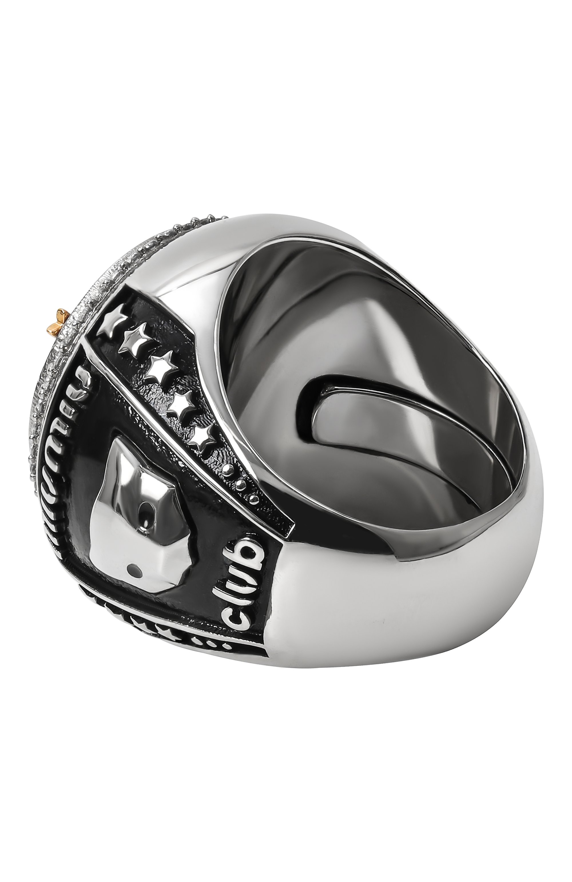 Кольцо MIU MIU серебряного цвета по цене 115000 руб., арт. 5JA085-2DTH-F02NT, фото 3 Кольцо MIU MIU, арт. 5JA085-2DTH-F02NT, фото 3