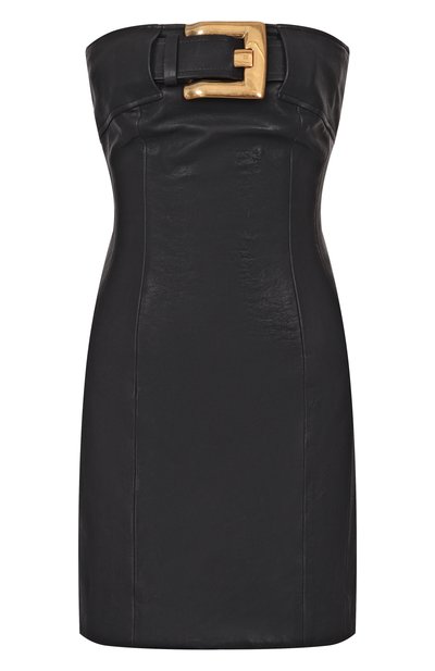 Женское кожаное платье BALMAIN, арт. GF1R1420/LE04