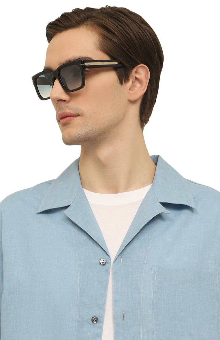 Мужские солнцезащитные очки DAVID BECKHAM синего цвета, арт. DB7100 807 F9 | Фото 2 (Кросс-КТ: С/з-мужское; Региональные ограничения белый список (Axapta Mercury): Не проставлено; Нос: Не проставлено; Материал: Пластик; Оптика Гендер: оптика-мужское)